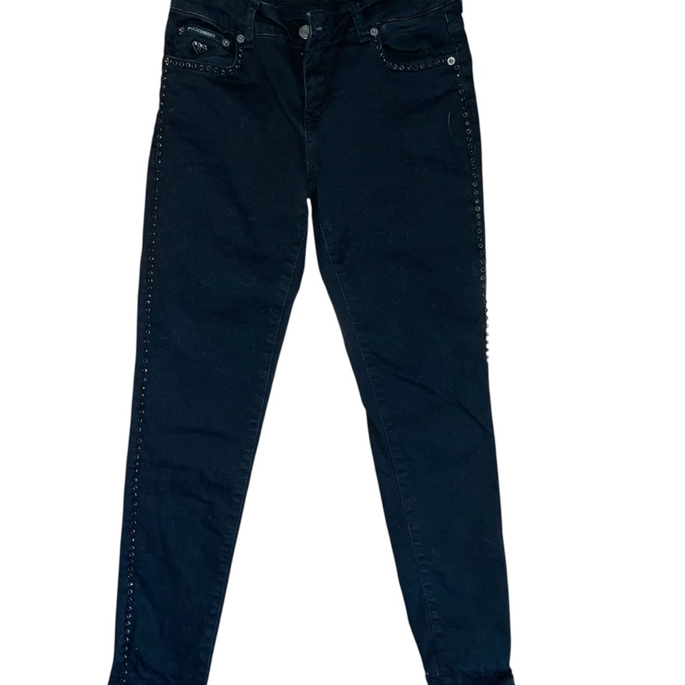 Puccihino Women's Black Studded Jeans 29